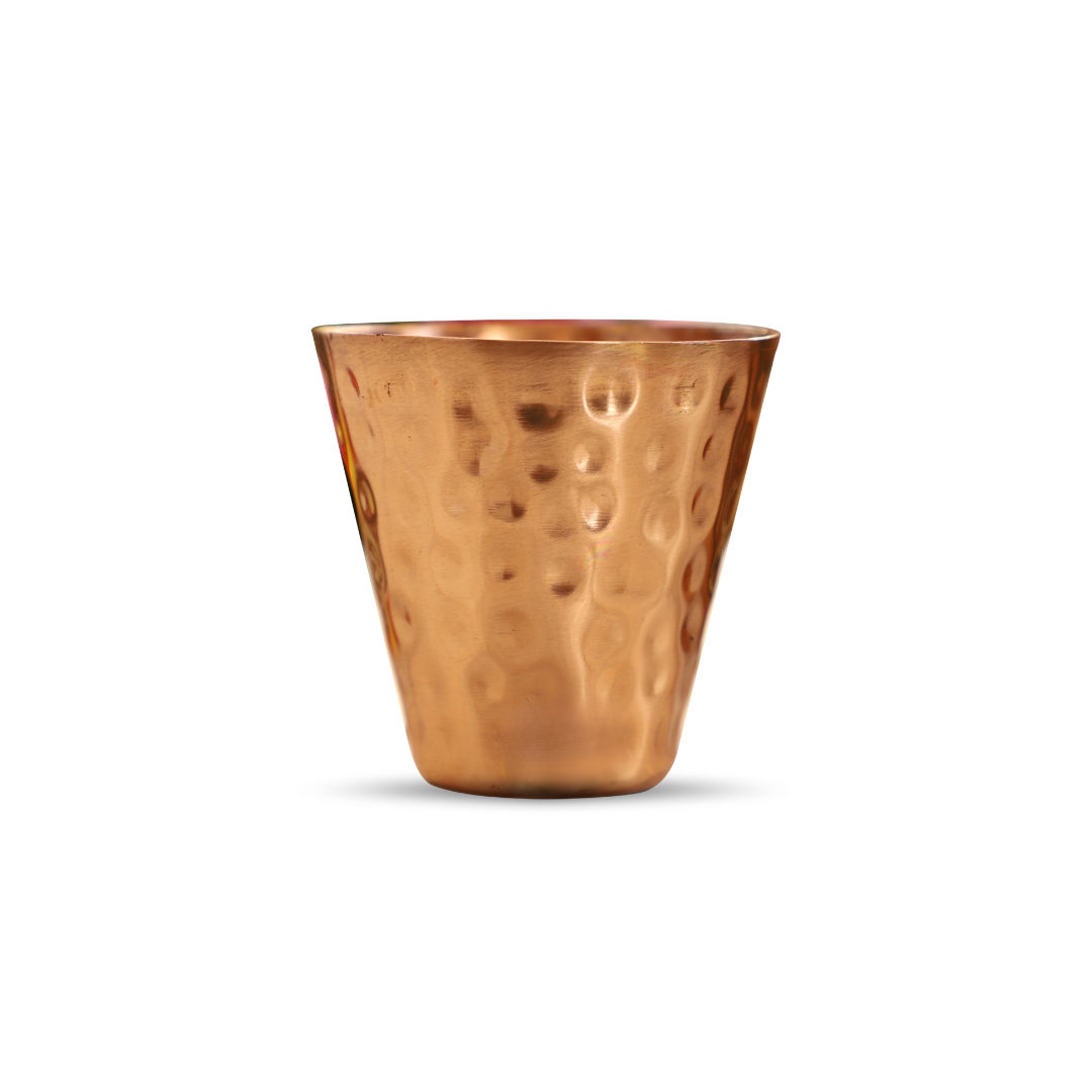 Copper Shot Glass With Hammered Design, Barware & Drinkware for Home, Hotel 7 Restaurents
